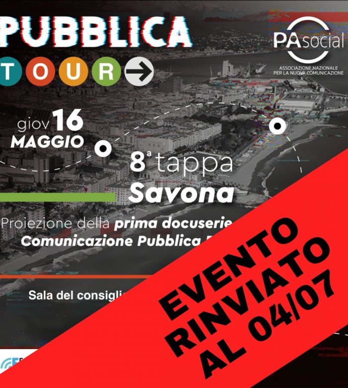 Pubblica Tour - PAsocial - Rinviato al 4 luglio 2024