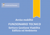 Avviso di mobilità esterna volontaria per la copertura a tempo pieno e indeterminato di n. 3 posti di "Funzionario Tecnico" – Area dei Funzionari ed Elevata Qualificazione